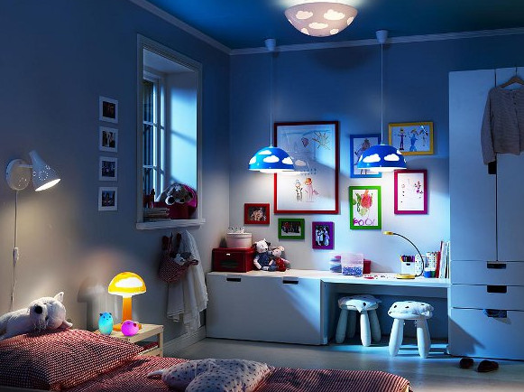 兒童房照明設計｜居家設計、臥室、孩子、室內設計｜照明設計 燈光設計 切光燈 燈條 4